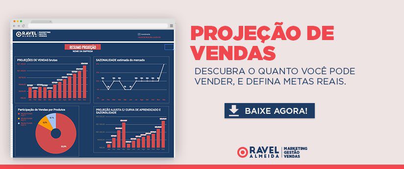 Banner projeção de vendas
